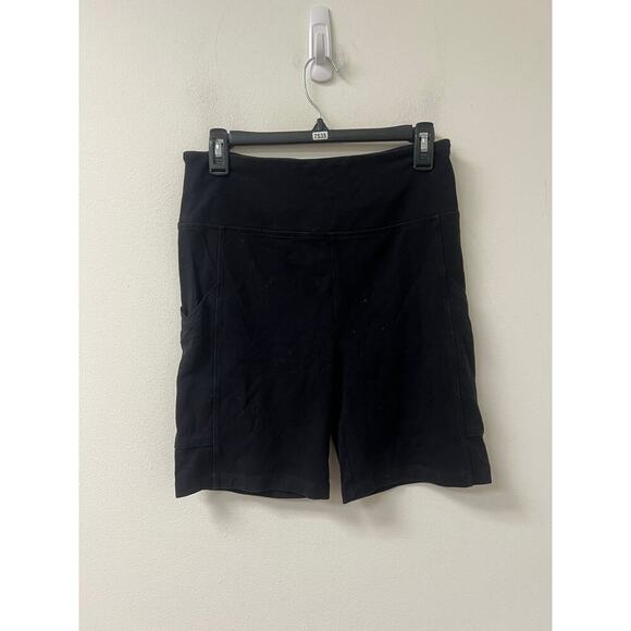 Lou & Grey Black Exercise Compression Shorts Sz M - Picture 1 of 3